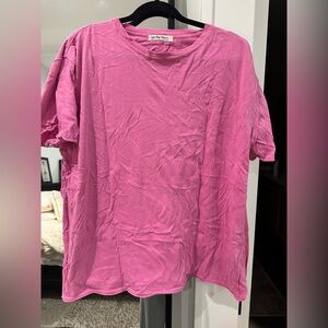 We The Free Hot Pink Crewneck Tee